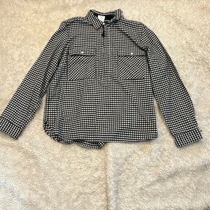 a J.Crew Mercantile Gingham Shirt Jacket . Size XL